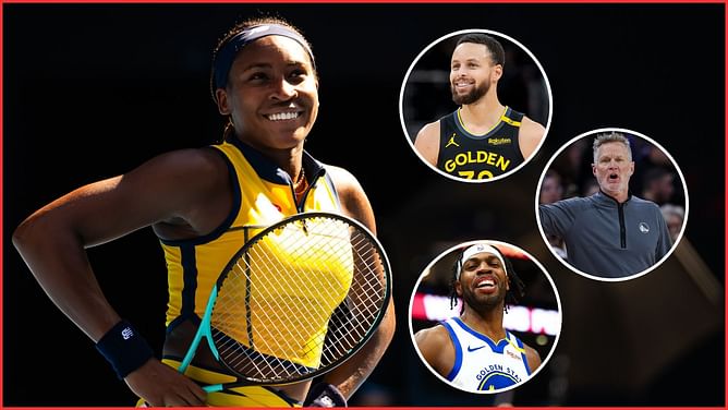 Coco Gauff and Andre Agassi's ex-coach drops 1-word reaction to Steph Curry, Steve Kerr and Buddy Hield's hilarious interaction