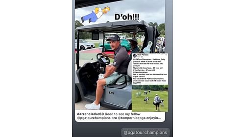 John Daly exposed Tom Pernice on his Instagram story (Instagram/pga_johndaly)