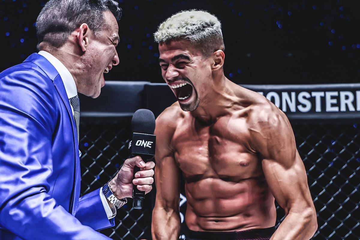 ONE bantamweight MMA world champion Fabricio Andrade (right).