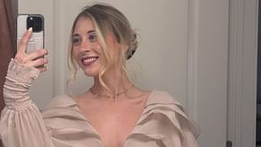 Ryan Blaney's sister makes a style statement in beige ruffle top