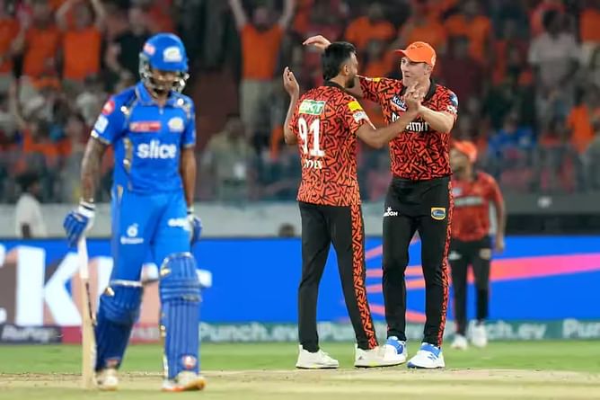 What happened the last time SRH played MI in Hyderabad before IPL 2025?