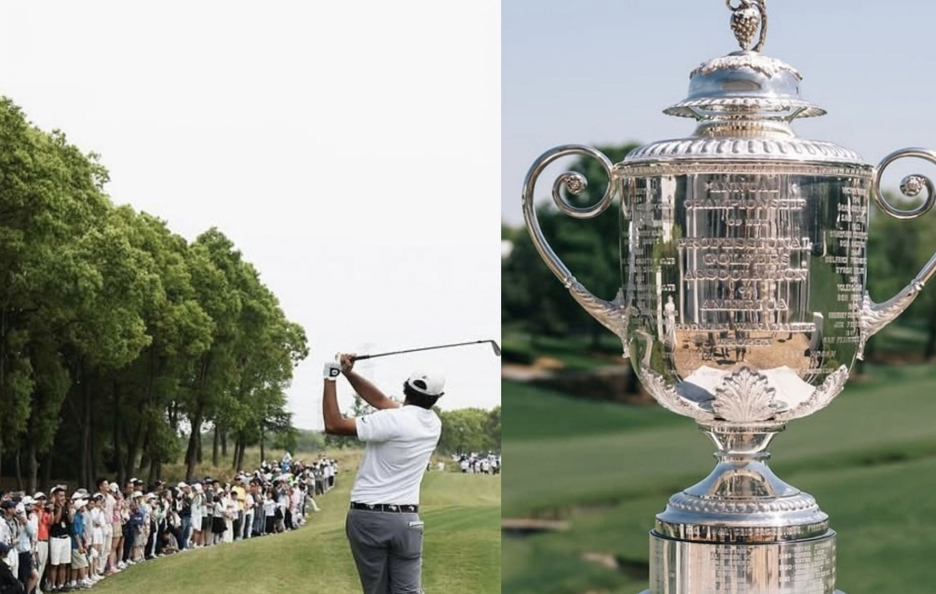 Eugenio Chacarra &amp; PGA Championship Trophy via Instagram/@pgachampionship @eugeniochacarra