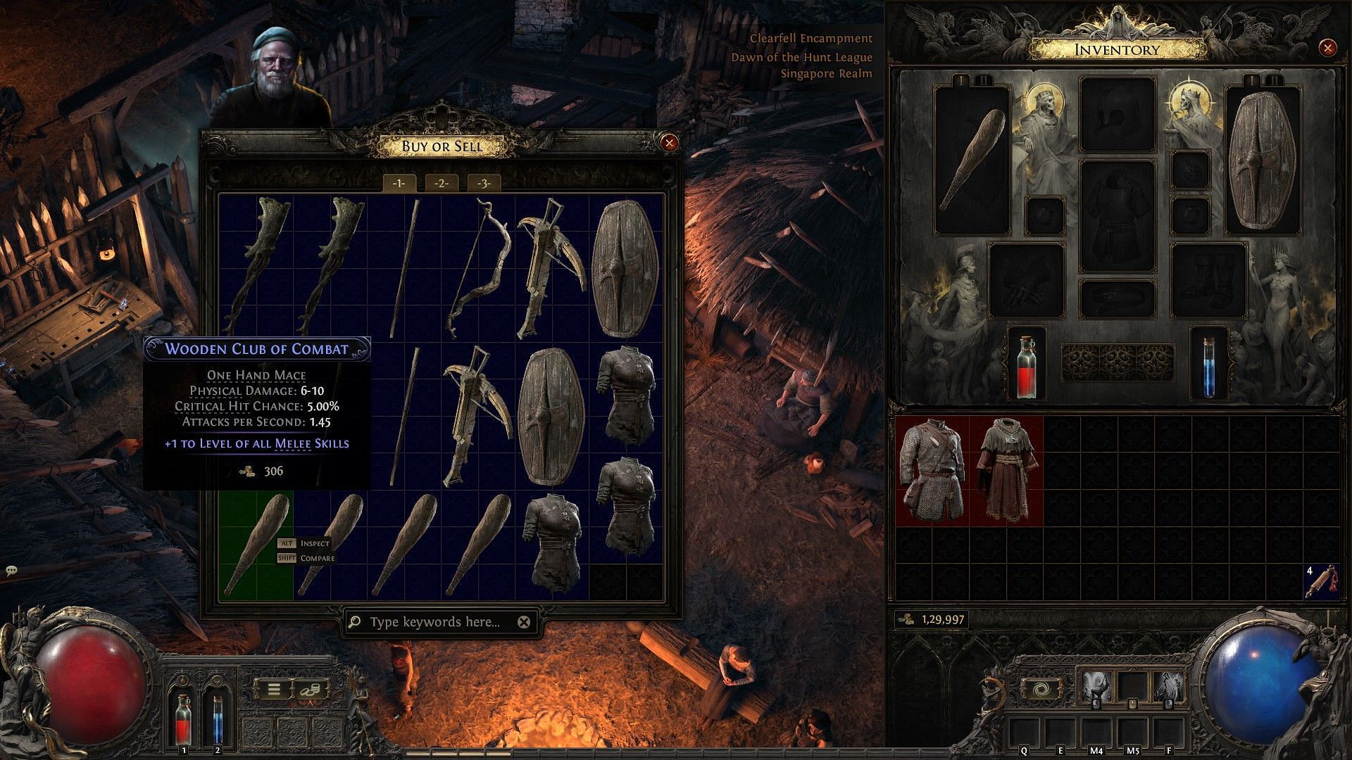 +1 Level to all Melee Skills (Image via Grinding Gear Games)