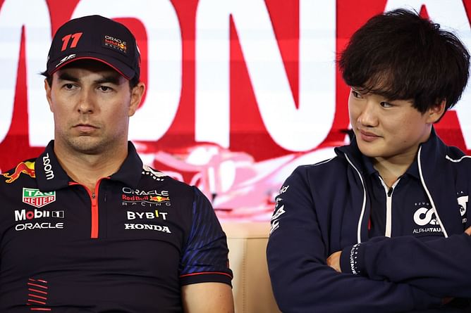 Sergio Perez breaks silence on Yuki Tsunoda’s Red Bull promotion