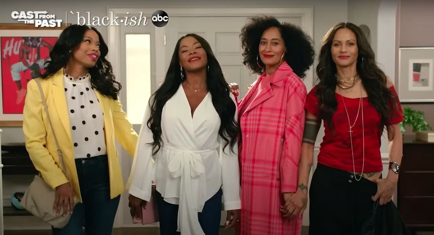 The Girlfriends cast reunited on the set of Black-ish (Image via YouTube/ABC)