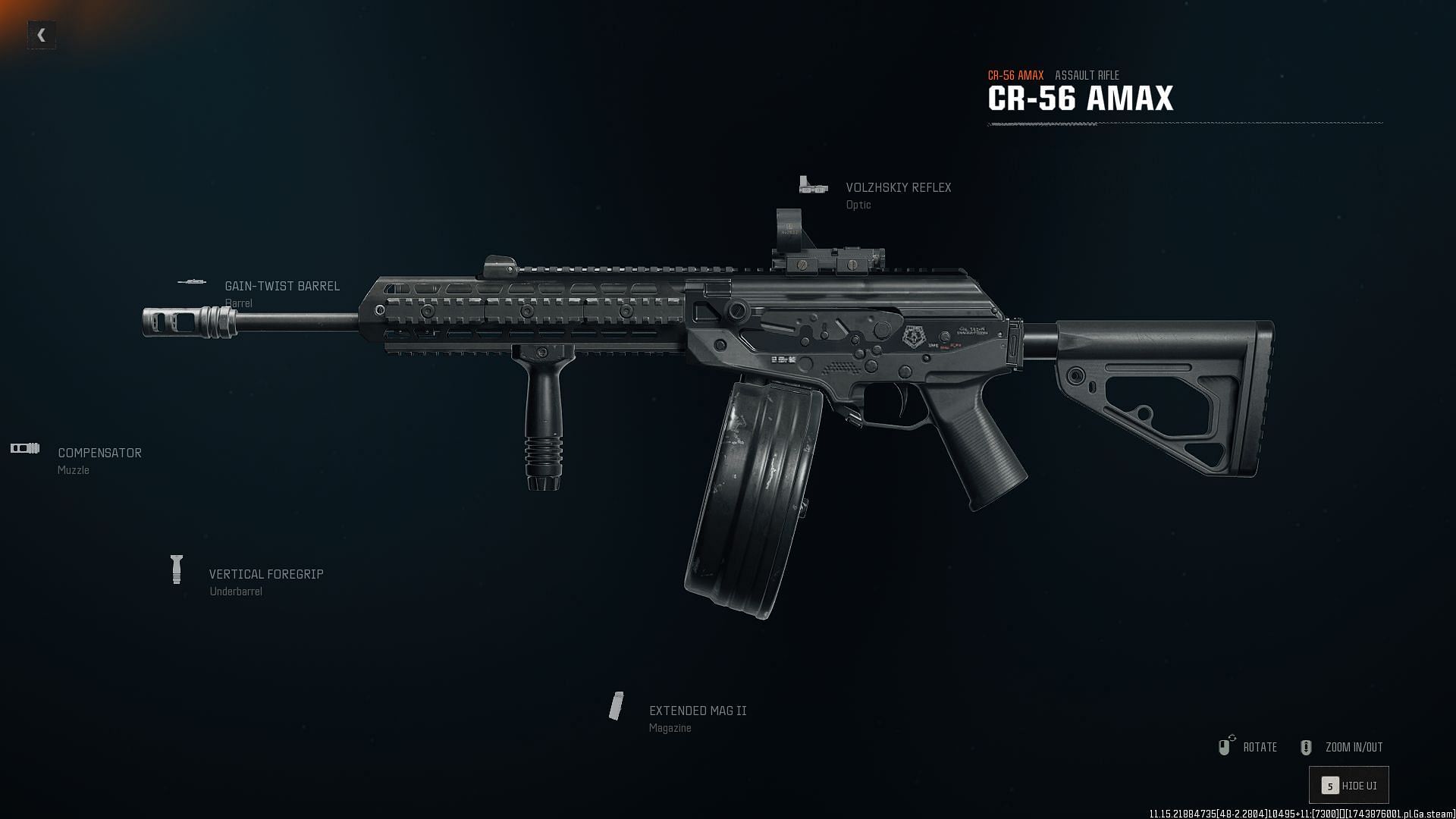 CR-56 AMAX loadout in Warzone Verdansk (Image via Sportskeeda Gaming || Activision)