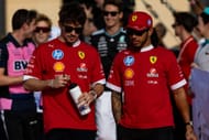Lewis Hamilton and Charles Leclerc at the Bahrain Grand Prix - Source: Getty