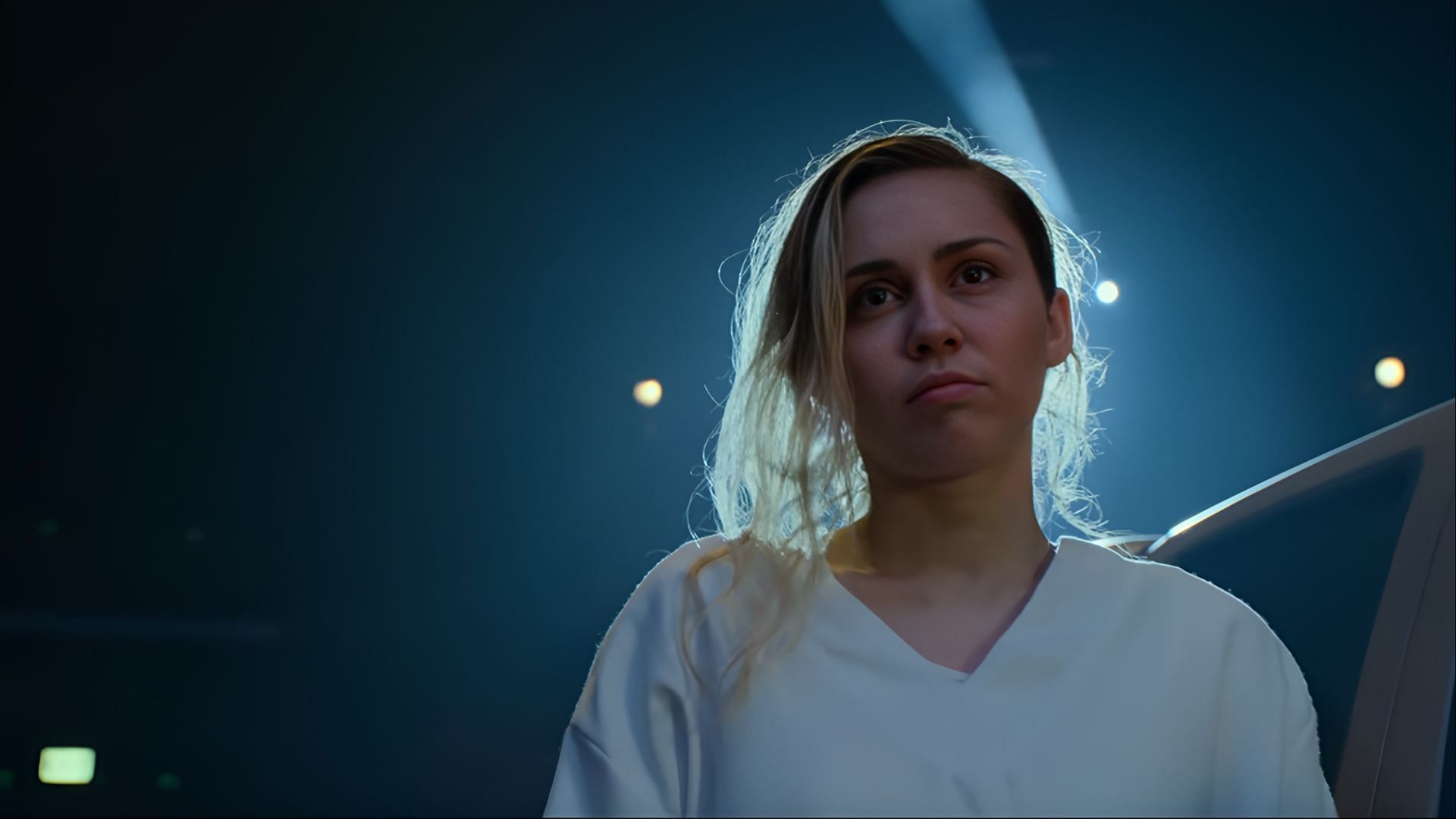 Miley Cyrus as Ashley O in Black Mirror season 5. The episode, part of the show&#039;s dark anthology, explores themes of exploitation and identity (Image via Netflix)