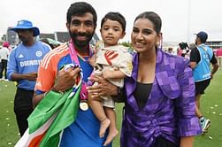 "Our son is NOT a topic for your entertainment" - Sanjana Ganesan's message after Angad Jasprit Bumrah goes viral during MI vs LSG IPL 2025 match