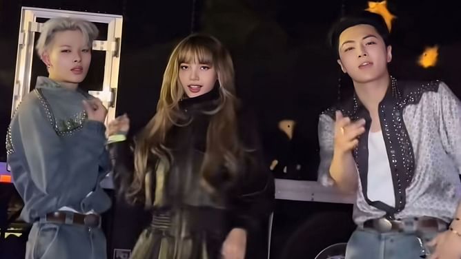 "And just like that they ended fanwars" — Fans react as BLACKPINK's Lisa joins ENHYPEN's Ni-Ki and Jay on 'Loose' dance challenge