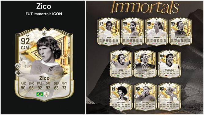 EA FC 25 Zico Immortals SBC: All tasks and cheapest solutions