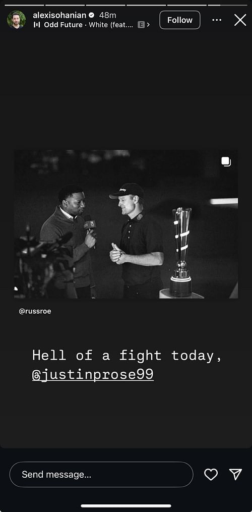 Alexis Ohanian IG Story | Source: Alexis Ohanian Instagram/@alexisohanian