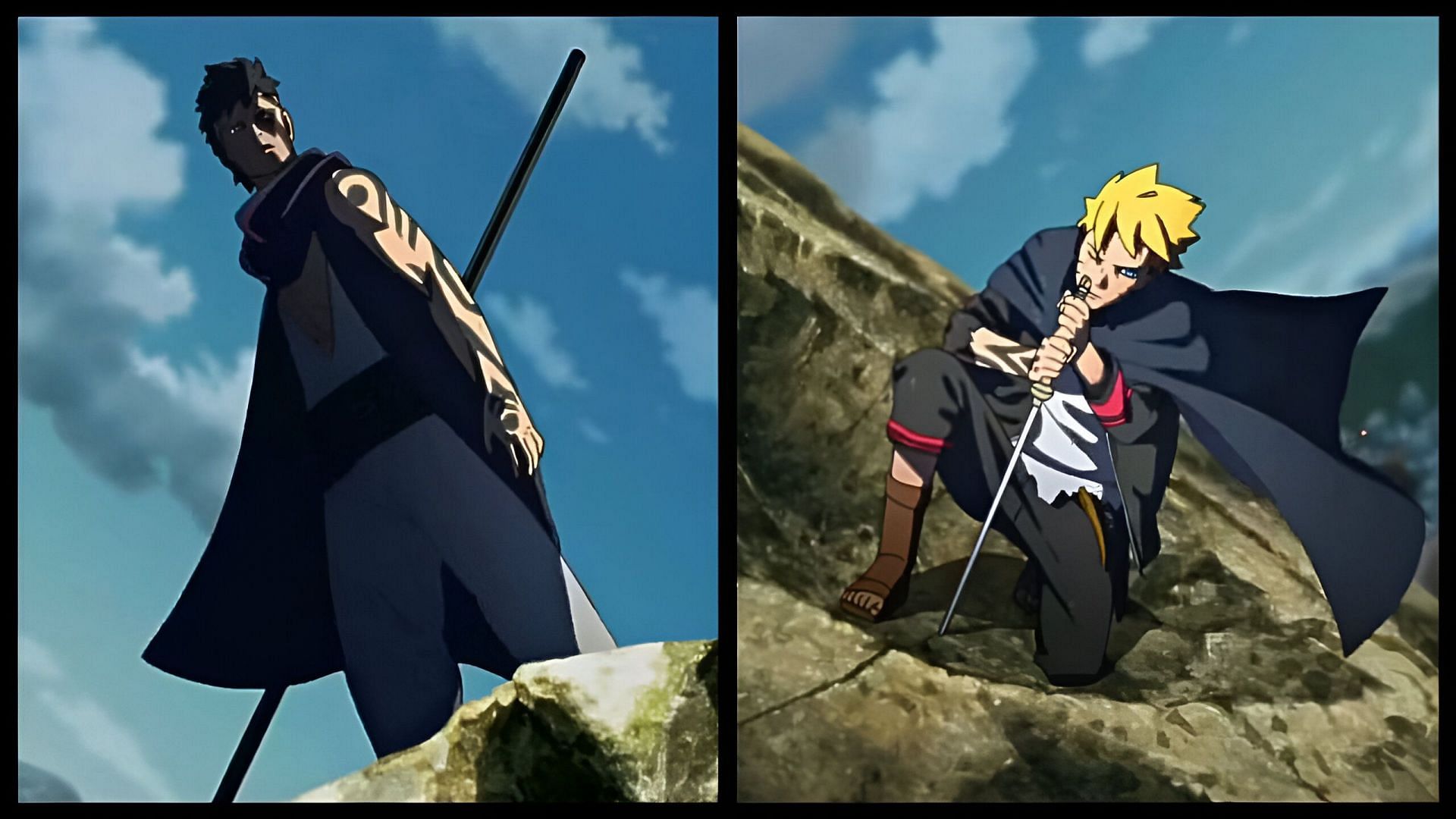 Boruto and Kawaki face off