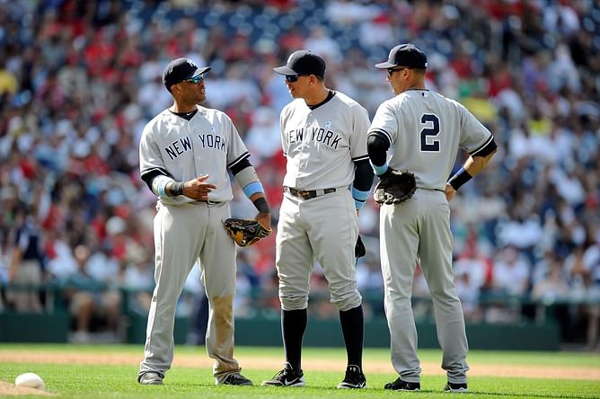 Alex Rodriguez recalls wearing No. 42 beside Derek Jeter, Robinson Cano on Jackie Robinson Day 2011