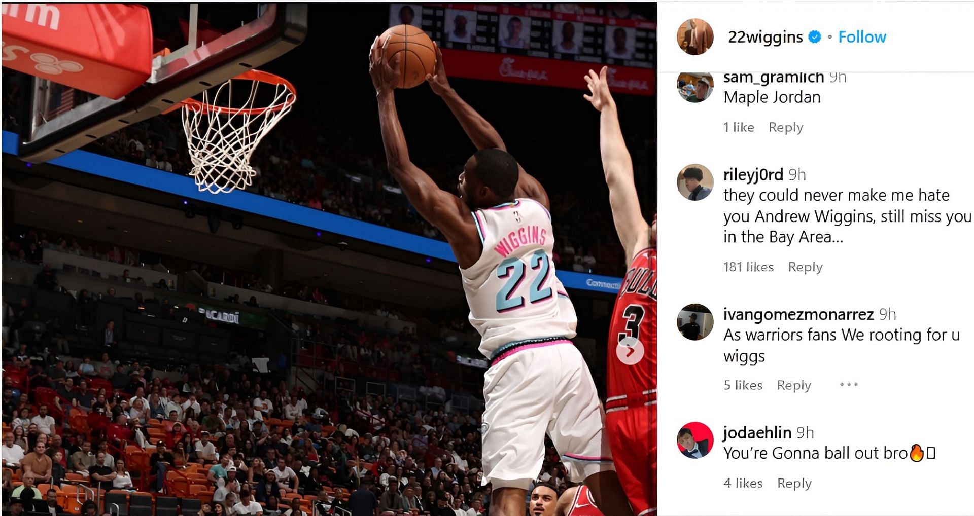 Credits: Instagram (@22wiggins)