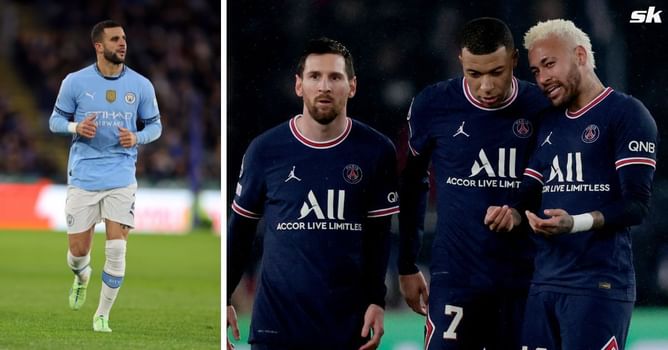 “I got the hat-trick” - Kyle Walker opens up on how he managed to swap shirts with Lionel Messi, Kylian Mbappe and Neymar