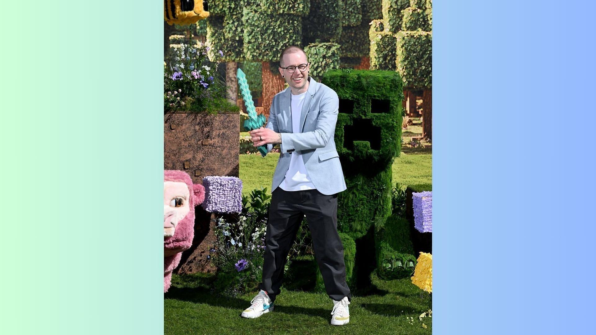 DanTDM on the set of A Minecraft Movie (Image via Instagram/dantdm)