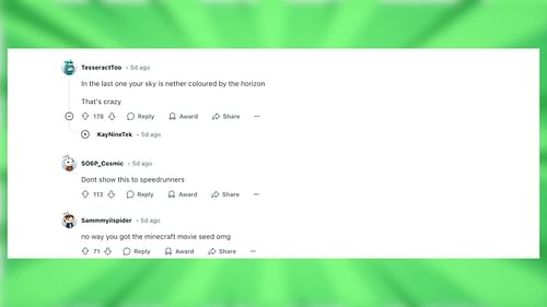 Redditors react to the bizarre bug (Image via Reddit)