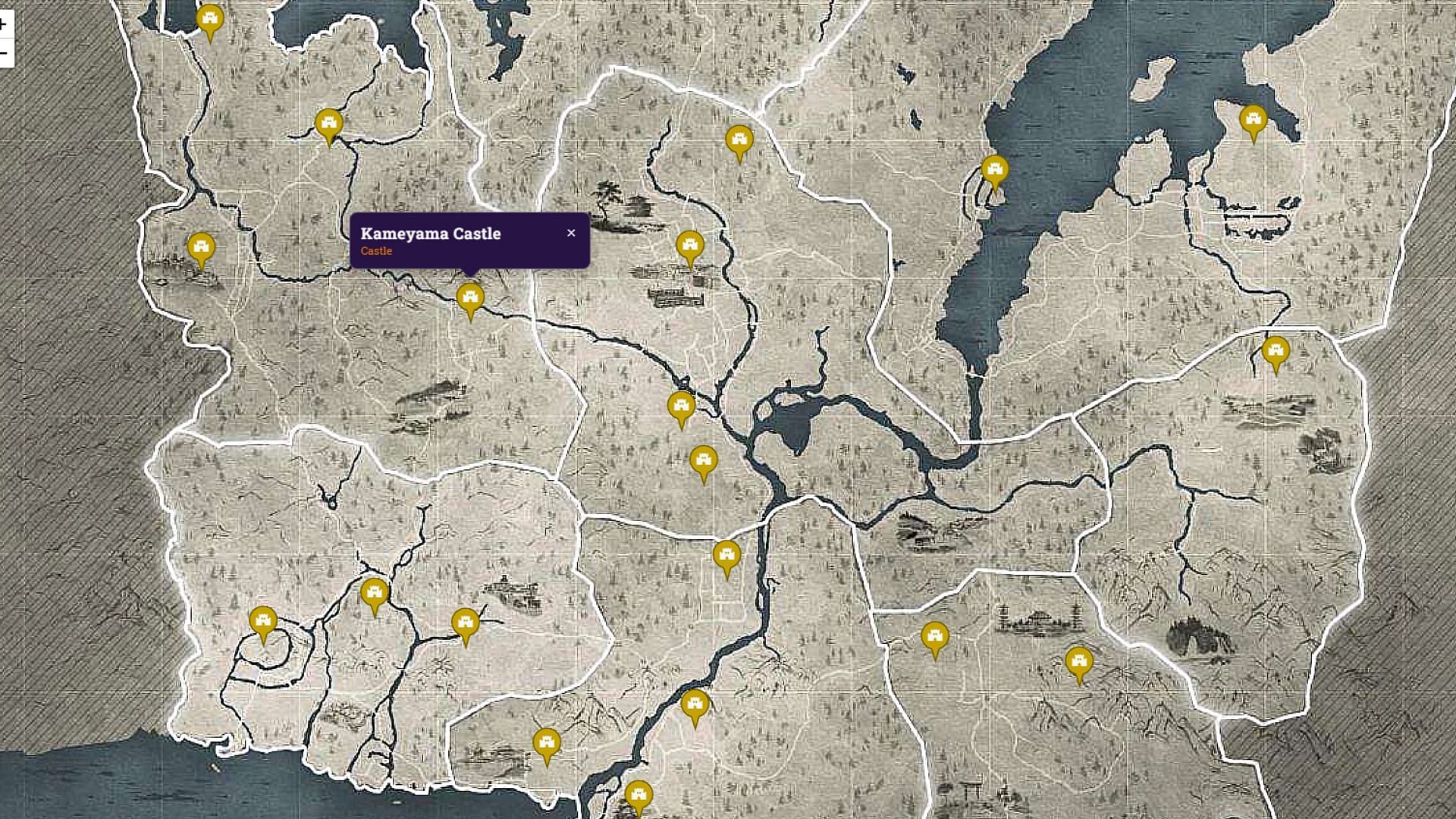 Whereabouts for Warrior&#039;s Garden Tanto in Assassin&#039;s Creed Shadows (Image via Sportskeeda Gaming || Ubisoft)