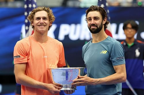 Max Purcell (L) at the US Open 2024. (Photo: Getty)