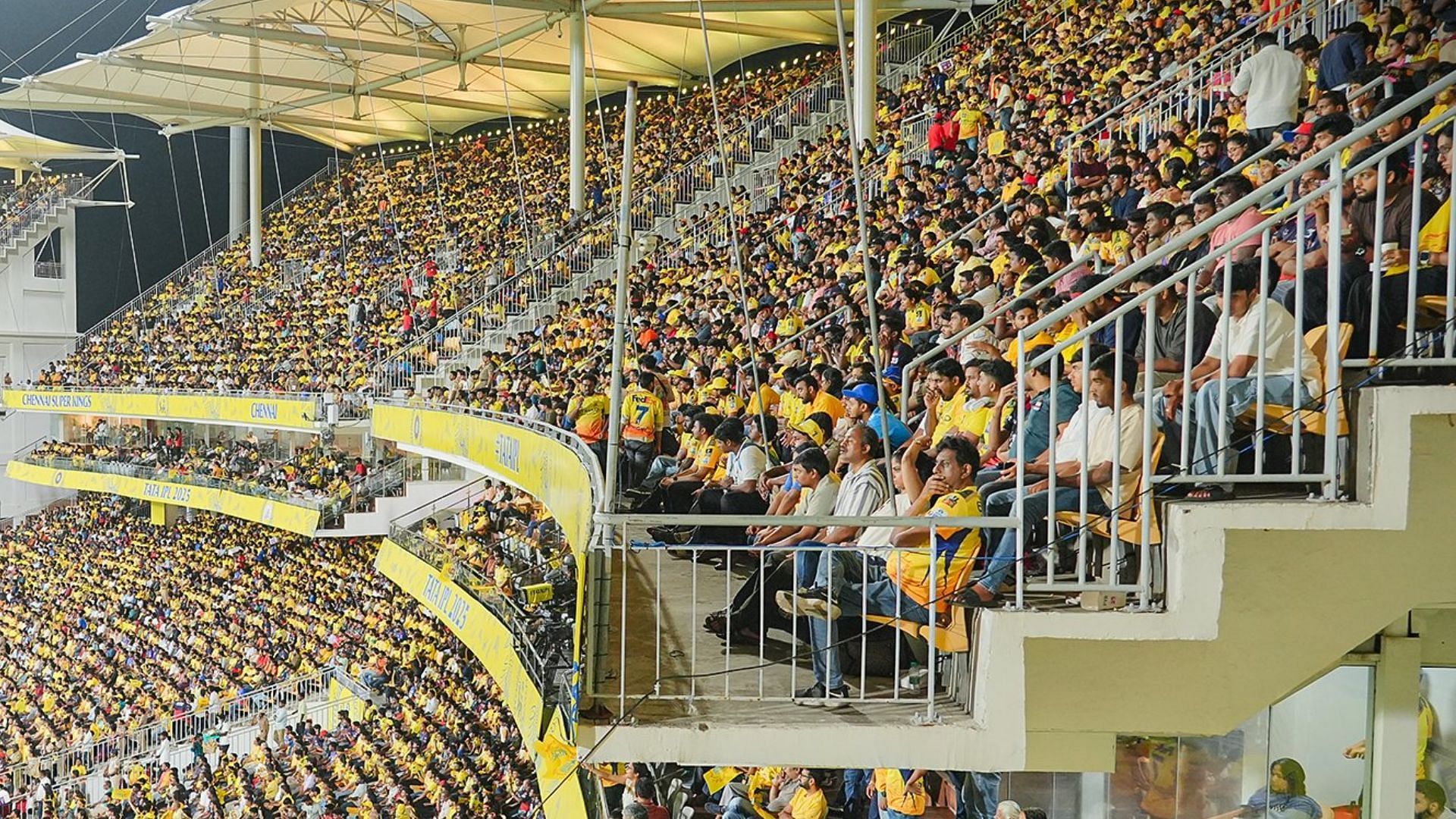 Crowd at the Chepauk stadium during an IPL 2025 match (Image Credits: CSK/X)