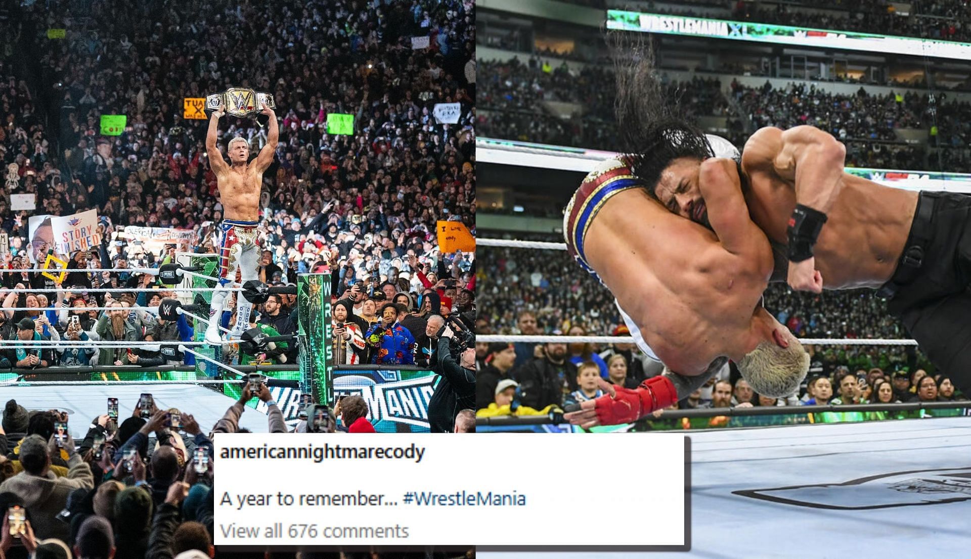 WWE, WrestleMania XL, Cody Rhodes, Roman Reigns, Cody Rhodes Reacts Huge Milestone
