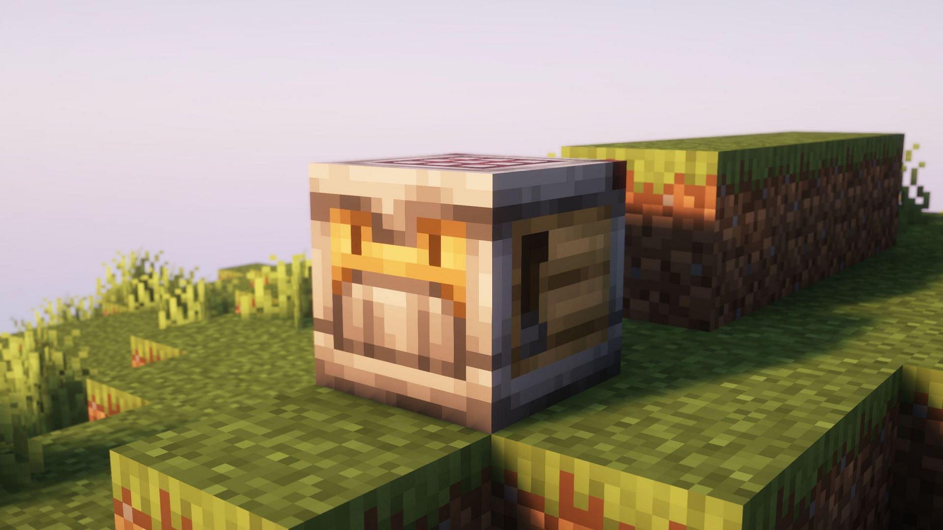 Crafter is a block that can automatically craft items with a redstone signal. (Image via Sportskeeda Gaming || Mojang Studios)