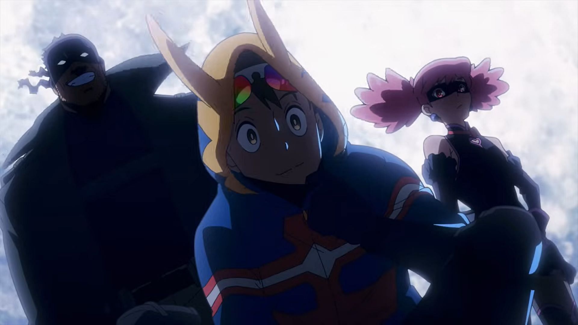 Knuckleduster, Crawler, and Pop as seen in My Hero Academia: Vigilantes episode 4 (Image via Bones Film)
