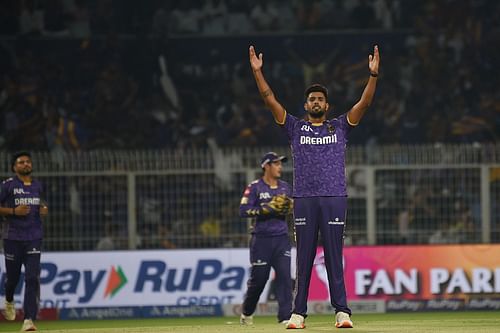 Harshit Rana celebrates a wicket. (Credits: Getty)