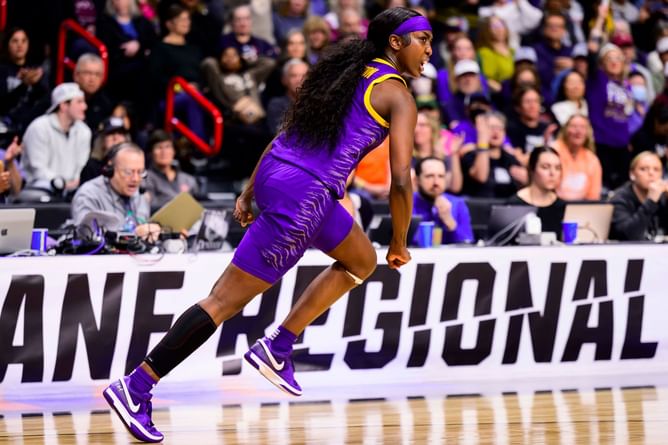 $1.5M NIL-valued Flau'jae Johnson names four of her toughest March Madness opponents ft. Caitlin Clark