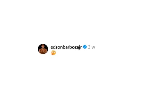 Edson Barboza reacts to being left out of the list of best physiques in the UFC. [Screenshot courtesy: @combatarchive_ on Instagram]