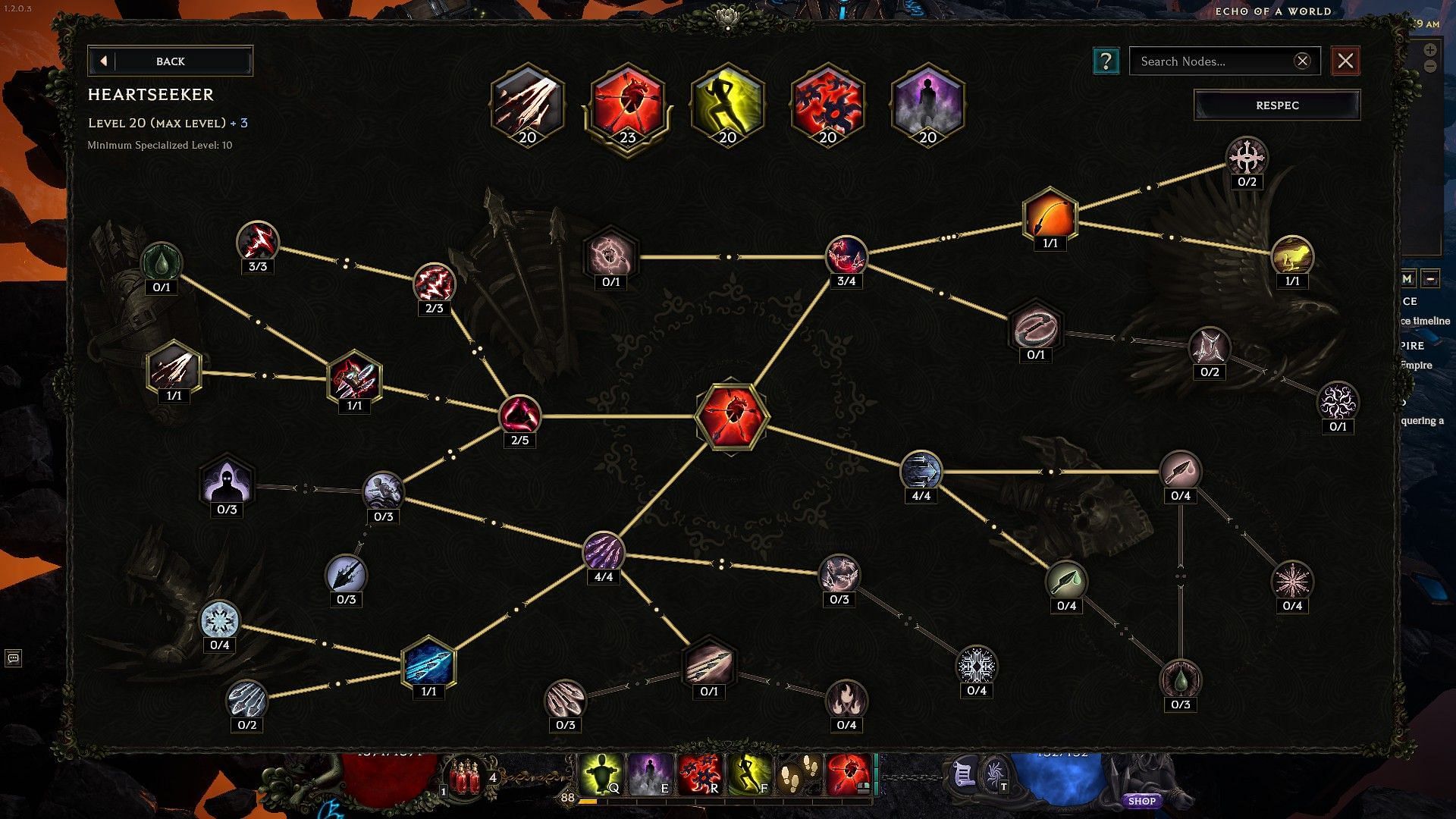 Heartseeker skill tree (Image via EHG)