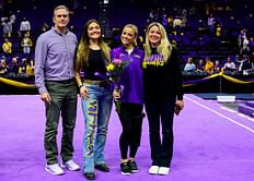 Olivia Dunne's mother reacts to the gymnast's emotional farewell message after retirement