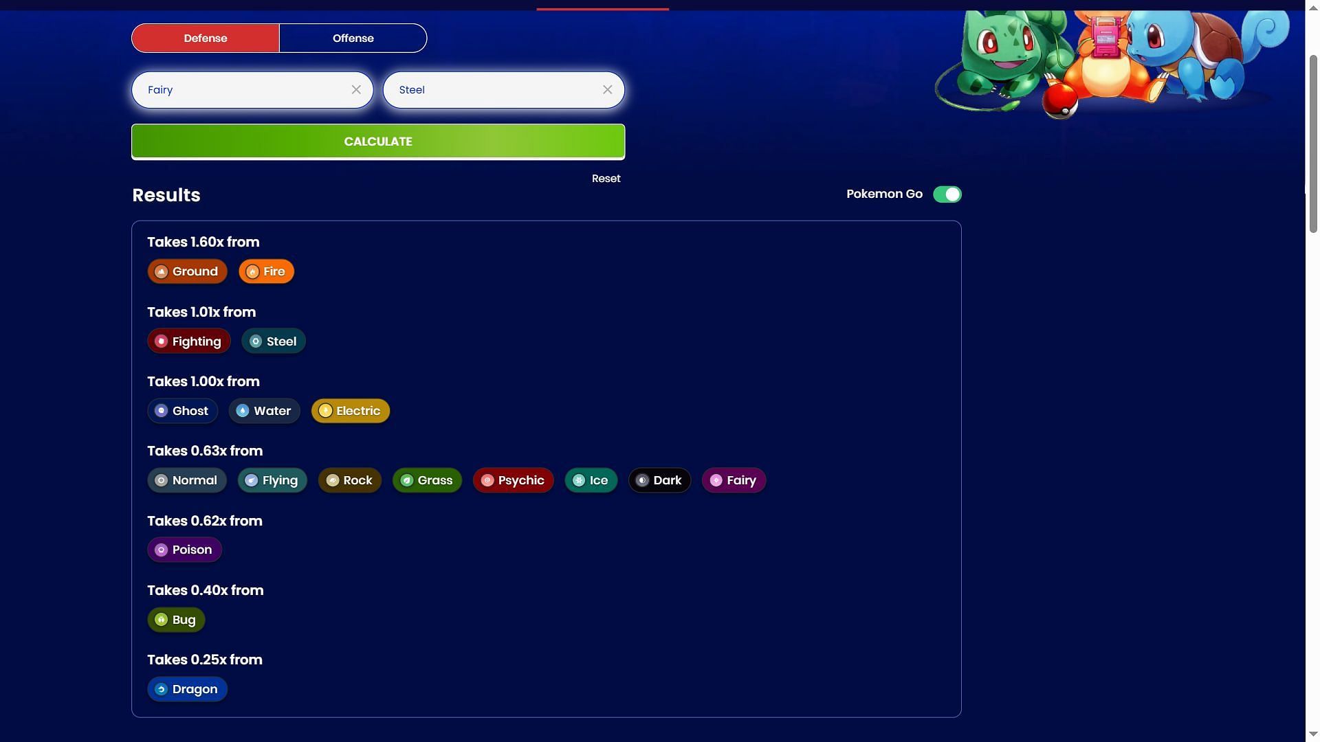 Tinkaton&#039;s type matchups in Pokemon GO (Image via Sportskeeda)