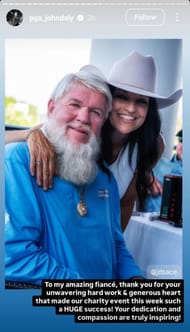 John Daly and Anna Cladakis (via John Daly's Instagram story)