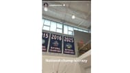 Paige Bueckers shared a photo of the UConn Huskies' 2025 championship banner on her Instagram story on Monday. Source: Instagram/@paigebueckers