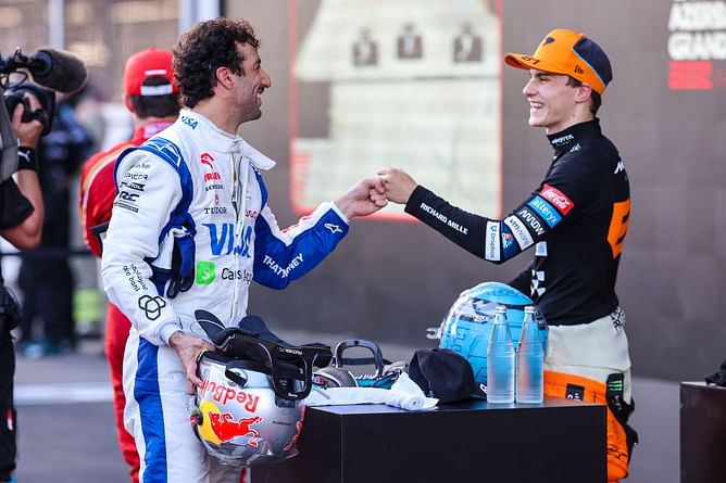Daniel Ricciardo jokes how Oscar Piastri's success is down to him