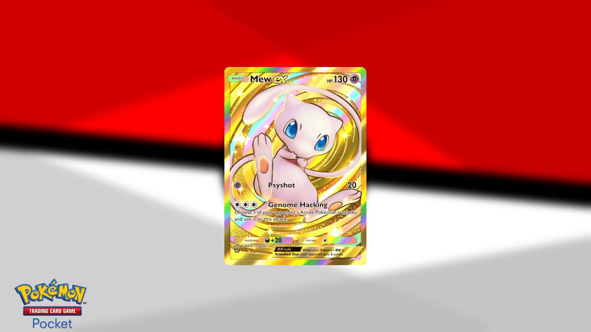 Gold Crown Mew ex in Pokemon TCG Pocket (Image via The Pokemon Company)