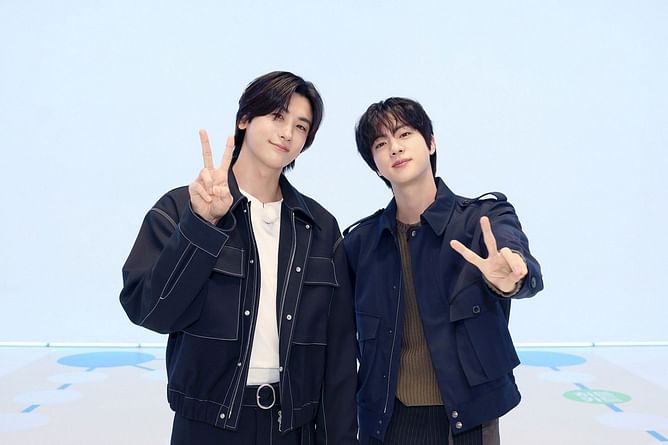 "Comedy-Drama for these two pls"- Fans react to BTS' Jin and Park Hyung-sik's playful chemistry on the latest RunJin episode