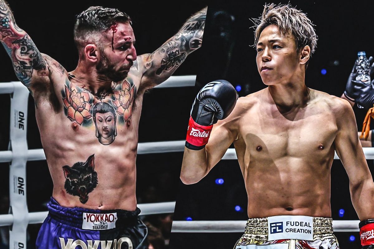 Martial arts legends Liam Harrison and Takeru Segawa -- Photo by ONE Championship