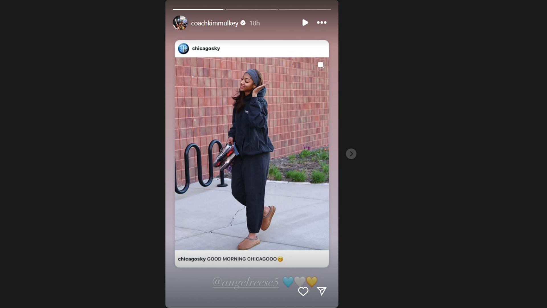 Kim Mulkey shows love to Angel Reese. Credit: IG/@coachkimmulkey