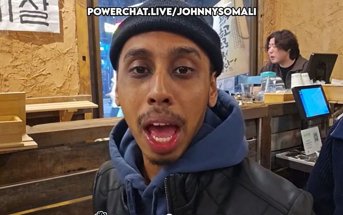Johnny Somali allegedly "e-begging" for money as he faces charges in South Korea