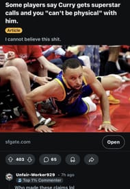 Fans react to Reddit post claiming Steph Curry gets more foul calls than other NBA players