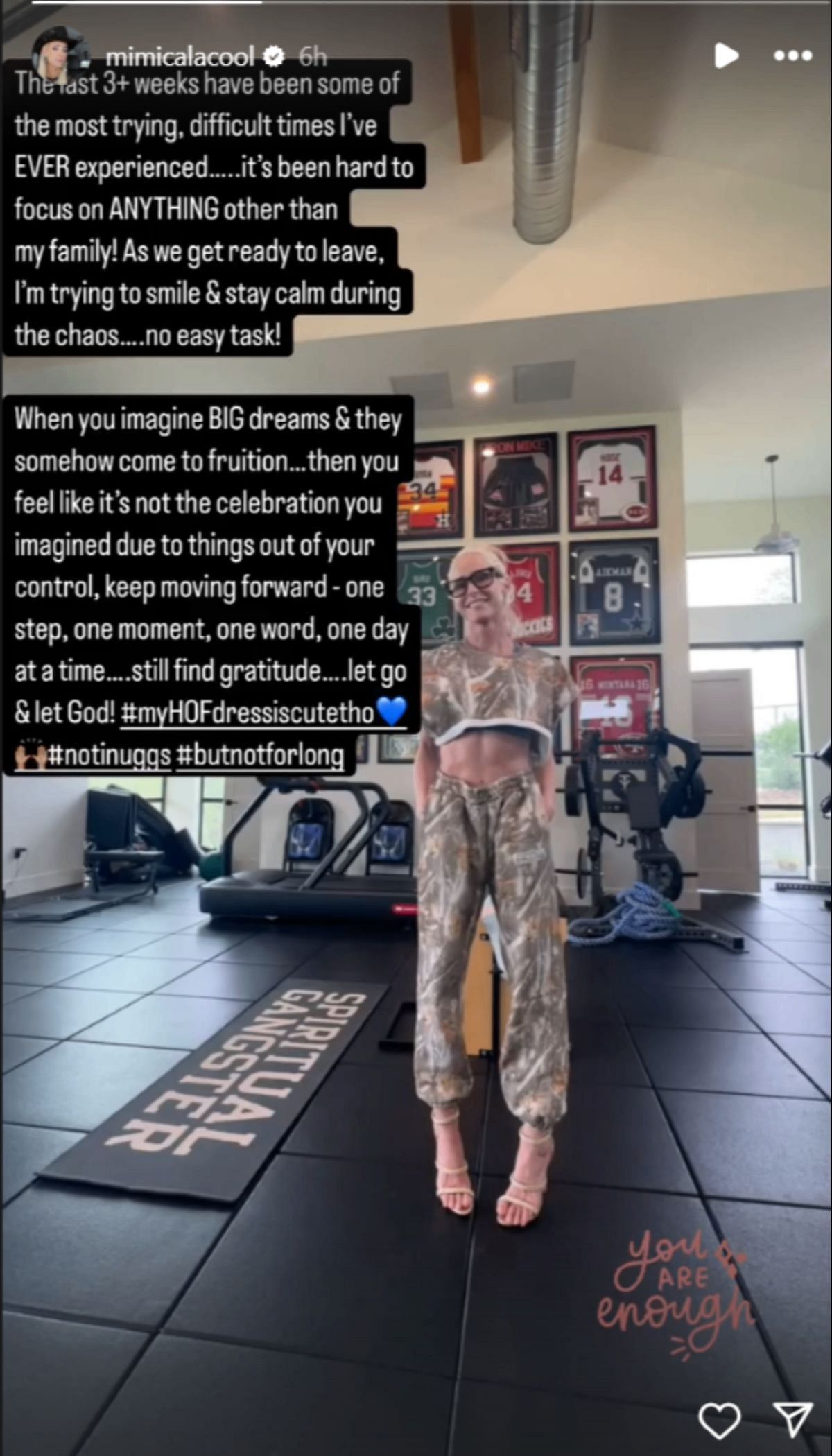 Michelle McCool pens down an emotional message [Photo Credits: McCool&#039;s Instagram Story]
