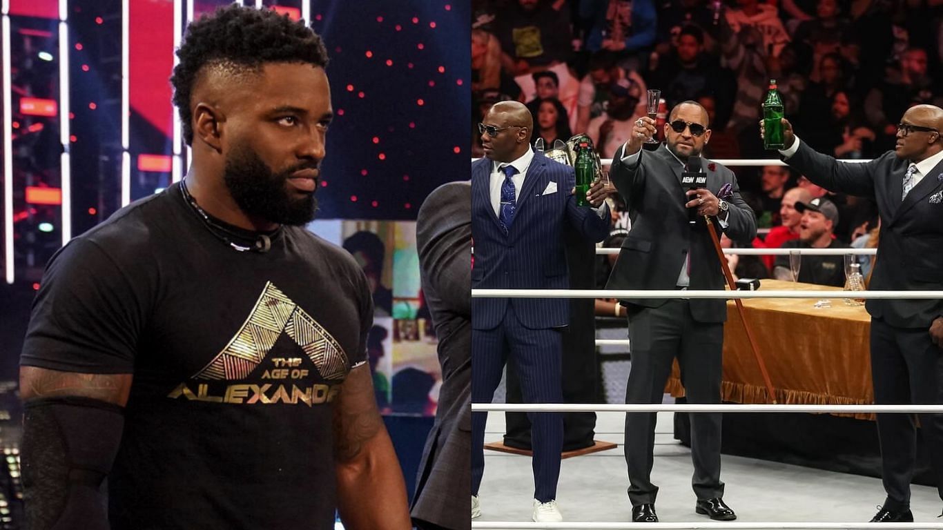 The Hurt Syndicate is one of the top factions in AEW [image source: WWE.com, AEW IG]