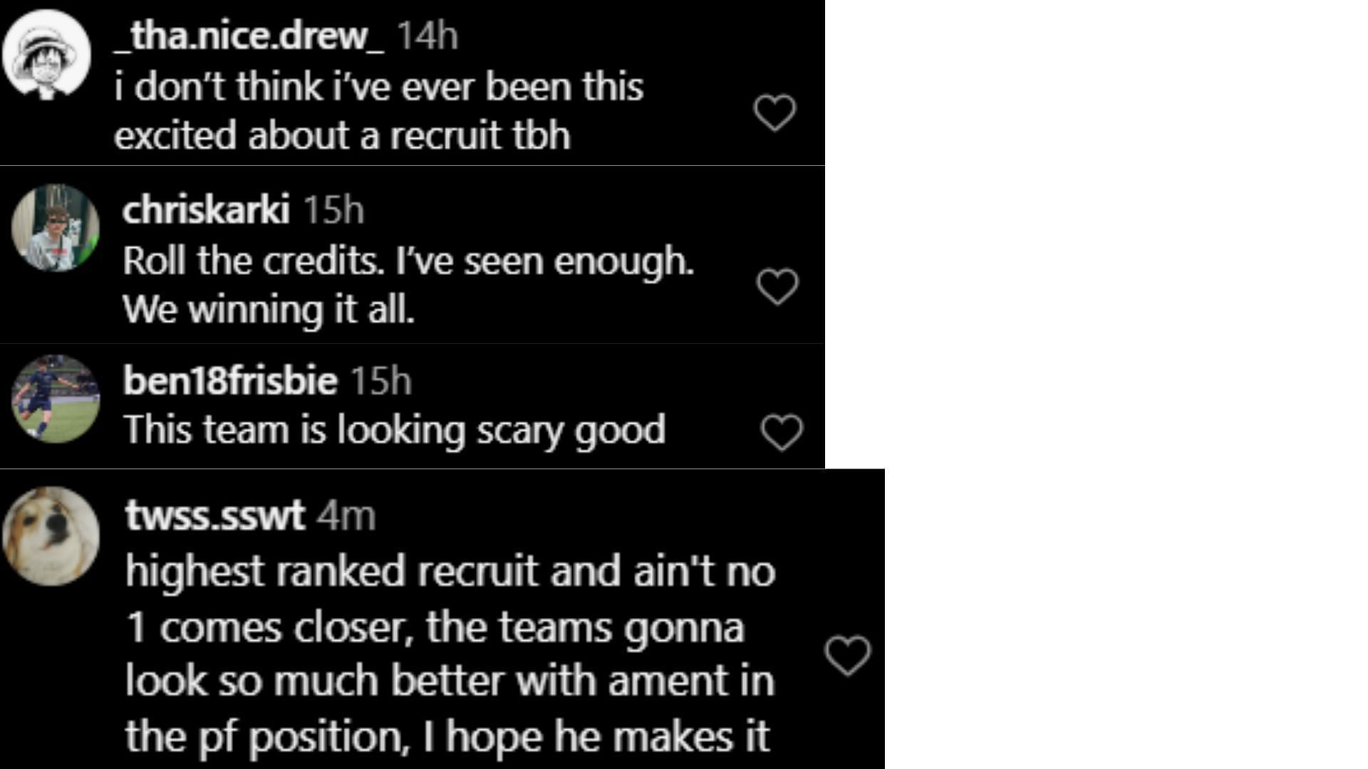 Tennessee fans rejoice as high school standout Nate Ament confirms signing with the Volunteers (image credit: instagram/vol_hoops)