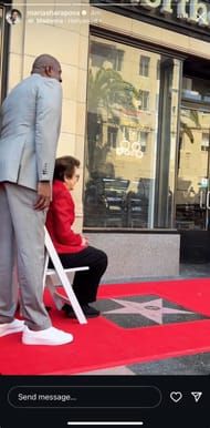 Billie Jean King at the Pantages Theater - Via Maria Sharapova's Instagram