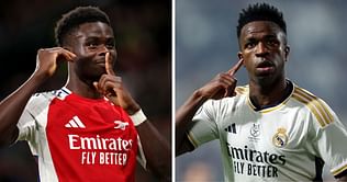Pundit names key reason why he would pick Arsenal's Bukayo Saka over Real Madrid's Vinicius Jr.