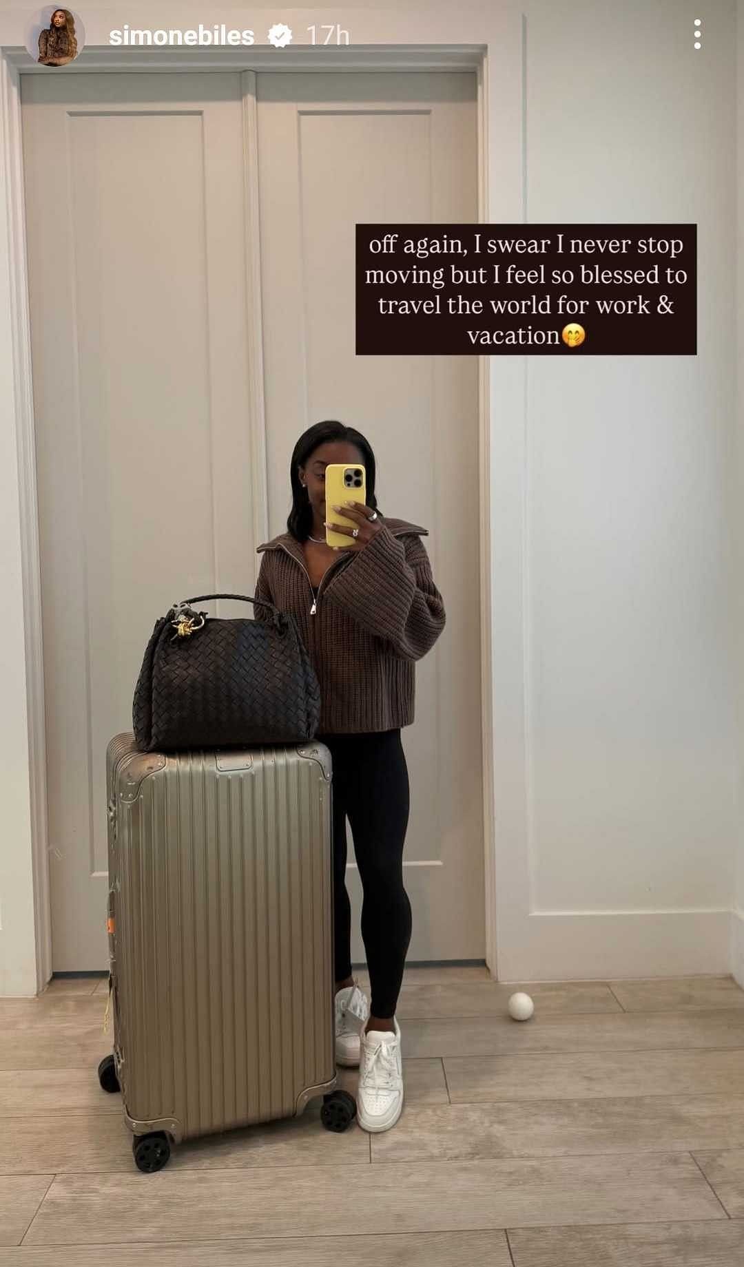 Simone Biles&#039; Instagram story