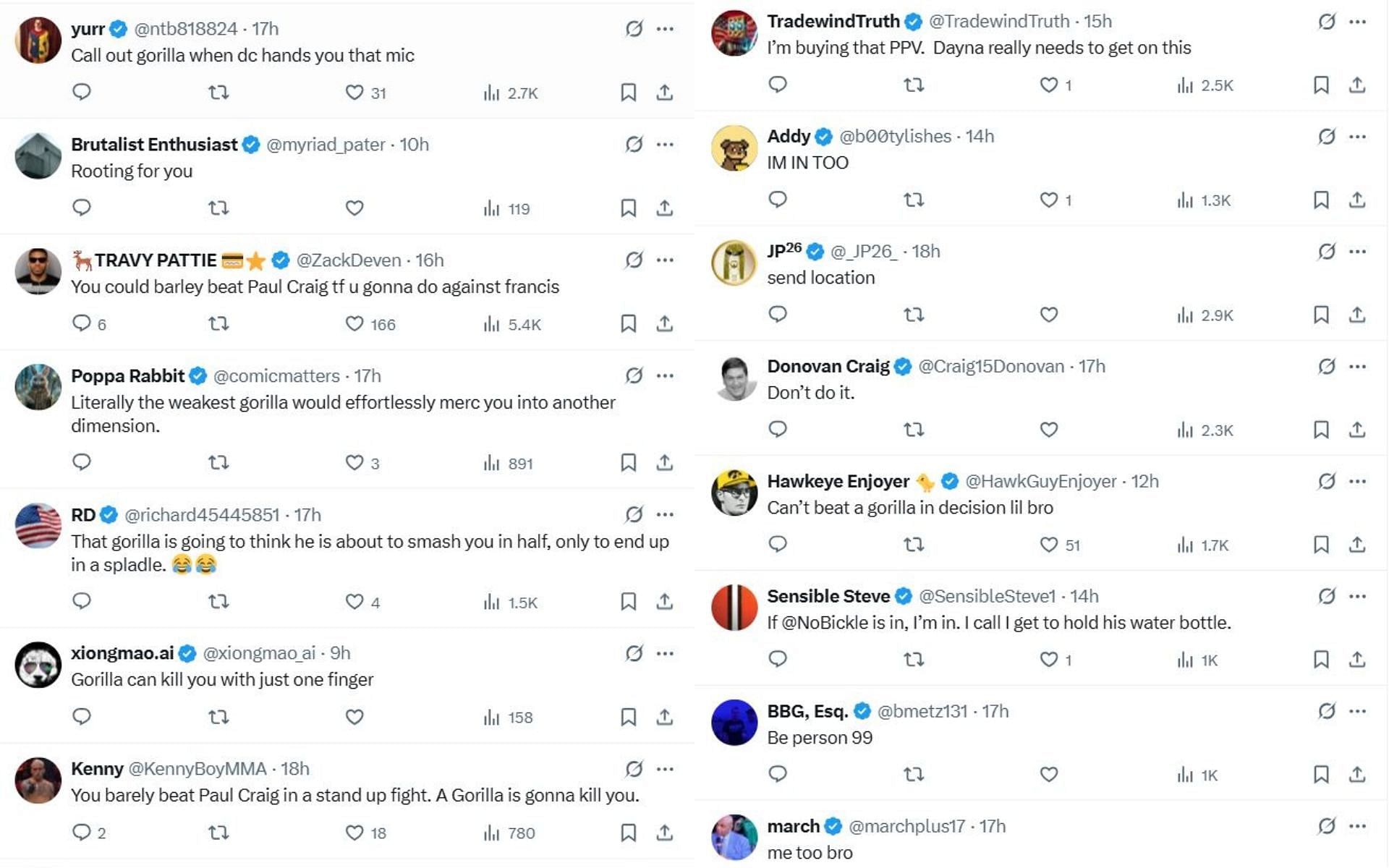 Comments on the tweet. [Image courtesy: @NoBickal on X]